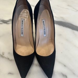 Manolo Blahnik Suede Heels